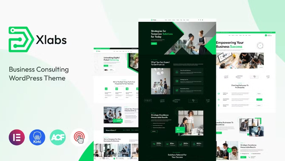 Discover Xlab – the ultimate Business Consulting WordPress Theme! With stunning