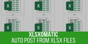 Xlsxomatic Automatic Post Generator Plugin for WordPress is a breaking edge XLSX documents To WordPress post importer plugin that is ideal for auto blogging and automatic post publishing. It uses a built-in xlsx parsing engine to turn your website into a auto blogging or even a money making machine!