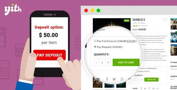 This plugin is very useful if you sell high priced products. The customers can deposit some amount as a down payment for a product so that no other person can book that particular product. Customers are not able to pay a huge amount of money at a time