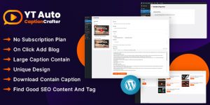 YT Auto CaptionCrafter – Video Content Generator is a WordPress plugin that allows you to generate high-quality video content