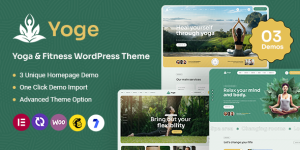 Discover the Yoge Fitness and Yoga WordPress Theme for a sleek