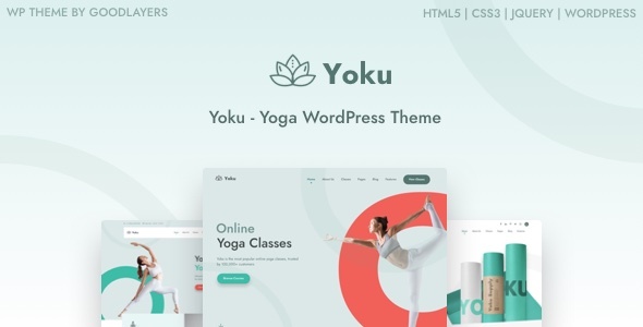 Yoku is a premium WordPress theme for Yoga Online Classes