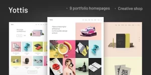 Yottis is a versatile WordPress theme perfect for modern portfolios