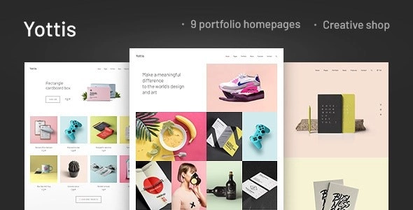 Yottis is a versatile WordPress theme perfect for modern portfolios