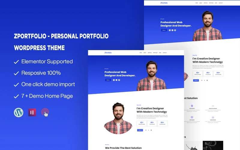 ZPortfolio - Personal Portfolio One page WordPress Theme . Individual Portfolio is a superior WordPress subject intended for picture takers