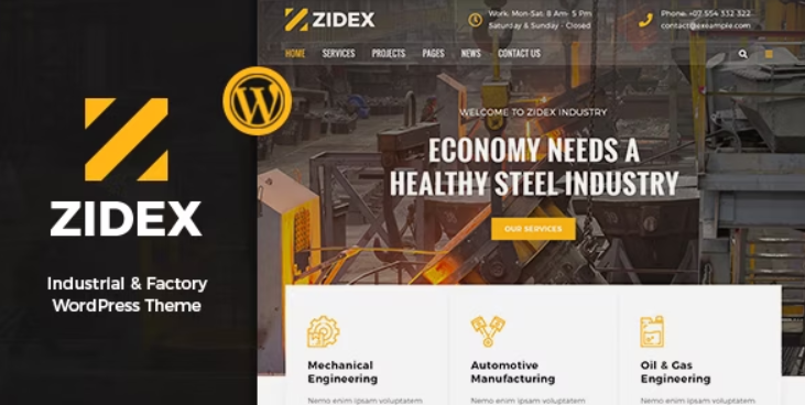 Our brand new Factory WordPress Theme