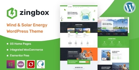 Zingbox is an WordPress Theme build for green