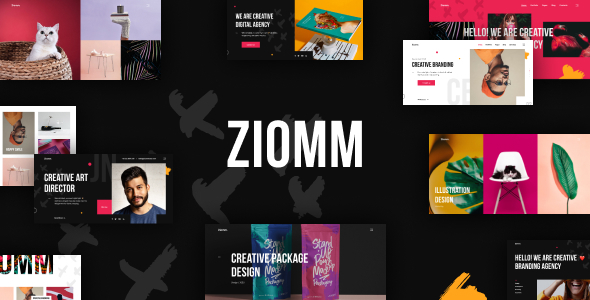 Showcase your projects with Ziomm Creative Agency Portfolio WordPress Theme. Ideal for designers