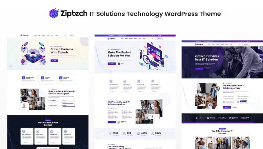 Discover Ziptech – the ultimate WordPress theme for IT solutions