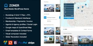 Zoner It’s a new Real Estate WordPress theme with unique functionality