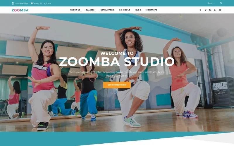 This theme optimized for sport and health websites was developed in trendy material style. Its modern