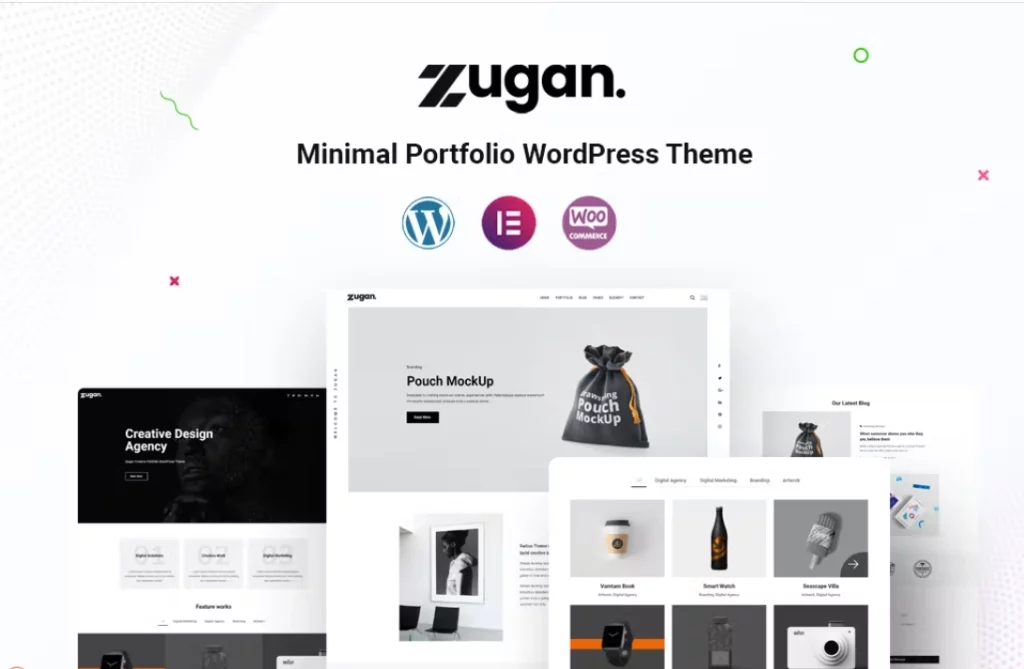 Zugan - Minimal Portfolio WordPress Theme Zugan is a minimal WordPress portfolio theme with a lot of great features. Its versatile structure means that you can use Zugan as a designer