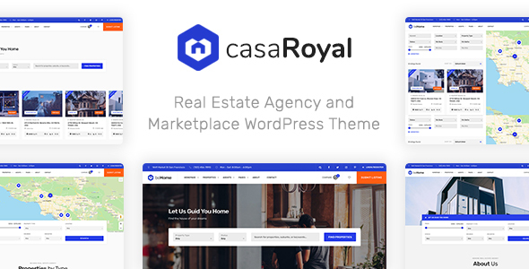 CasaRoyal - Real Estate WordPress Theme is an amazing theme designed specifically for real estate-related websites. If you're looking to create a top-notch realty website with extensive features and a modern design