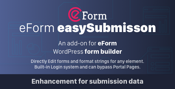 easySubmission is a premium add-on for eForm WordPress Form Builder plugin which provides a bunch of functionality to handle submissions effectively. Directly Editable Forms Generate a new type of shortcode which would allow you to publish forms in a way that: It will show edit form if user has already…