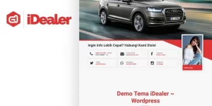 The iDealer WP theme is made for car and motorcycle dealer websites that use WordPress CMS. Equipped with post Events