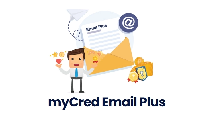 myCred Email Plus has a robust tag library that enables you to send conditional emails to your users