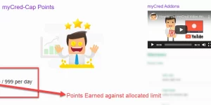 myCred Points Cap allows you to enforce limits on the number points a particular user can earn at a certain time. You can set limits on the users’ ability to earn points whether those rules limit them for a day