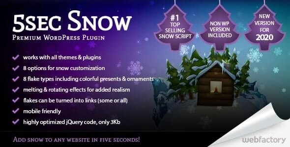 Transform your website this holiday season with #1 Top Selling Christmas Snow script on CodeCanyon! Freshly updated for 2018