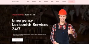 tLocksmith is a WordPress theme specially designed to be used for Locksmith websites i.e. you can easily place eye-catching information such as working hours