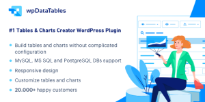 WPDataTables: Tables and Charts Manager for WordPress WPDataTables is your go-to solution for managing tables and charts within your WordPress site. With WPDataTables