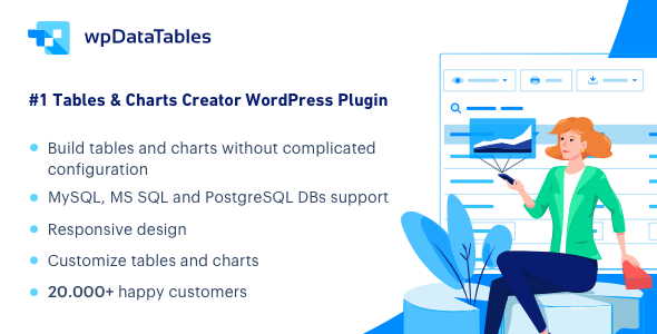 WPDataTables: Tables and Charts Manager for WordPress WPDataTables is your go-to solution for managing tables and charts within your WordPress site. With WPDataTables